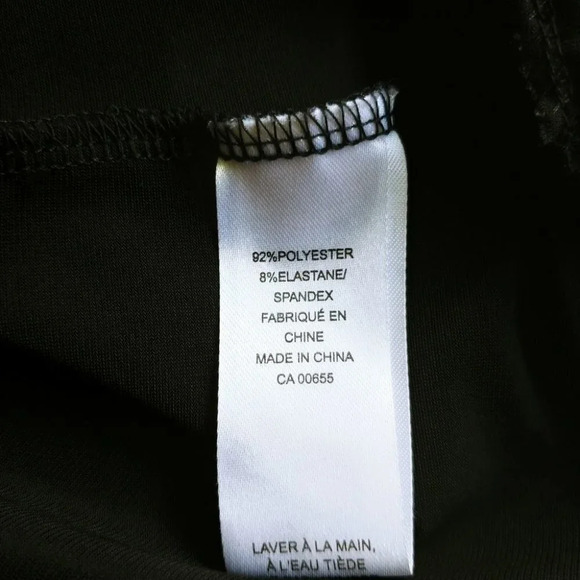 Reitmans  Black Top With Cowl Neckline Lace Back S - Picture 8 of 8